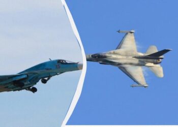 უკრაინელებმა დასავლური „F 16“-ის ტიპის ავიაგამანდურებლით რუსული ავიაგამანდგურებელ-ბომბდამშენი, „სუ-34“ ჩამოაგდეს