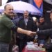 ოზურგეთში ლეიბორისტული პარტიის ლიდერი შალვა ნათელაშვილი იმყოფებოდა