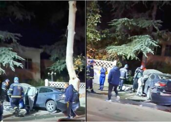 ავტომობილი ჯერ ხეს, შემდეგ კი ღობეს შეეჯახა – ავტოსაგზაო შემთხვევა თბილისში