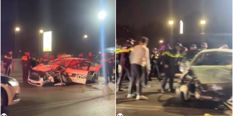 ვიდეო – ერთმანეთს საპატრულო და მსუბუქი ავტომანქანა შეეჯახა – ავარია თბილისში