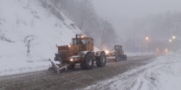 ძლიერი თოვის და დაბალი ტემპერატურის გამო, ცენტრალურ ავტომაგისტრალზე გარკვეული შეზღუდვები წესდება