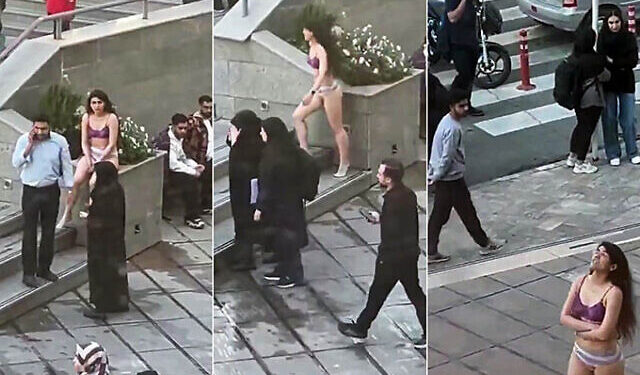 რა ბედი ეწია ირანელ გოგონას, რომელმაც უნივერსიტეტთან პროტესტის ნიშნად ტანსაცმელი გაიხადა