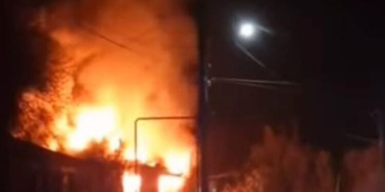 იმერეთში საცხოვრებელი სახლი დაიწვა