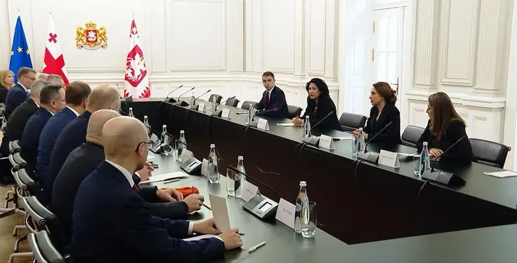 სალომე ზურაბიშვილი ევროკავშირის 8 ქვეყნის საგარეო ურთიერთობათა კომიტეტის თავმჯდომარეებს ხვდება