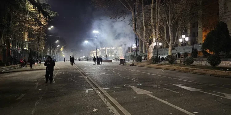 რუსთაველის გამზირზე საპროტესტო აქცია დღეისთვის დასრულებულია