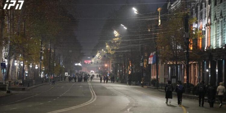 რუსთაველის გამზირზე საპროტესტო აქცია დასრულდა