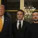 პარიზში მაკრონის, ტრამპისა და ზელენსკის შეხვედრა მიმდინარეობს