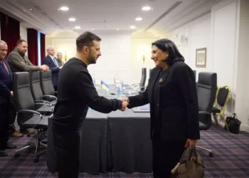 სალომე ზურაბიშვილი პარიზში, ვოლოდიმირ ზელენსკის შეხვდა