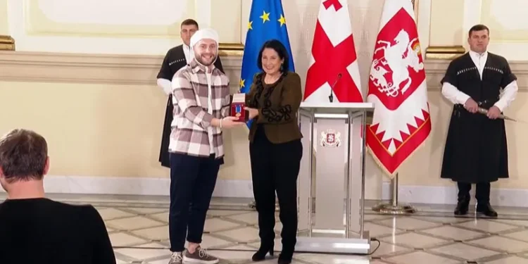 სალომე ზურაბიშვილმა ქართული მედიის წარმომადგენლები დააჯილდოვა