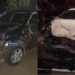 ვიდეო – შეჯახების შედეგად ერთ-ერთი მანქანა ამოტრიალდა – ავარია რუსთავში