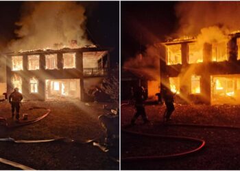 ოზურგეთში, სოფელ ნატანებში სახლი დაიწვა (+ფოტოები)