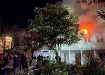 სამეგრელოში საცხოვრებელ სახლს ცეცხლი გაუჩნდა