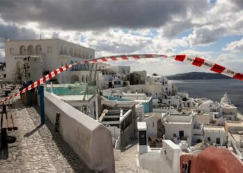 საბერძნეთის კუნძულ სანტორინის მახლობლად კიდევ სამი მიწისძვრა მოხდა