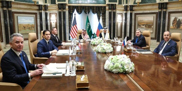 საუდის არაბეთში სერგეი ლავროვისა და მარკო რუბიოს შეხვედრა მიმდინარეობს