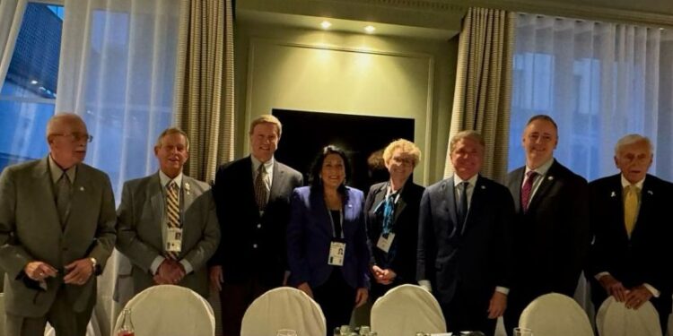 სალომე ზურაბიშვილი მიუნხენში აშშ-ის დელეგაციას შეხვდა