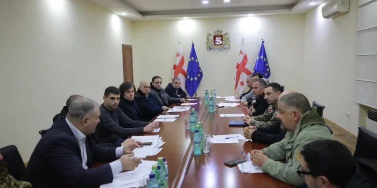 ირაკლი კობახიძე გურიის რეგიონში საკოორდინაციო შტაბის სხდომას მართავს