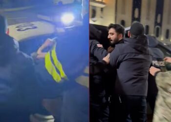 პარლამენტის წინ სამართალდამცველებმა სამი ადამიანი დააკავეს