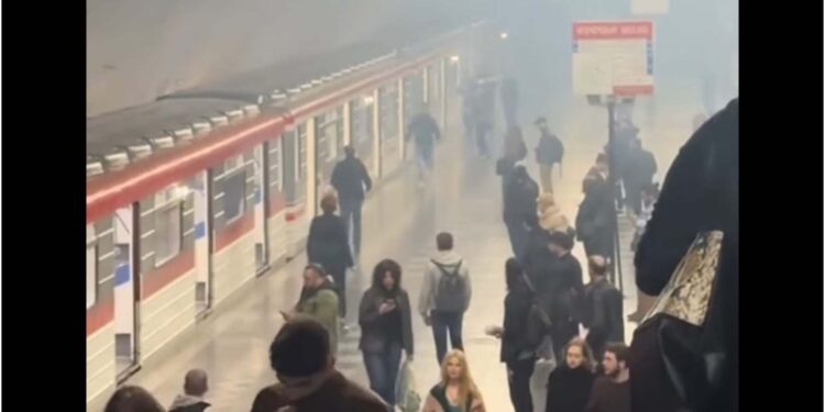 თბილისში, მეტროსადგურ „დელისში“ ხანძარი გაჩნდა