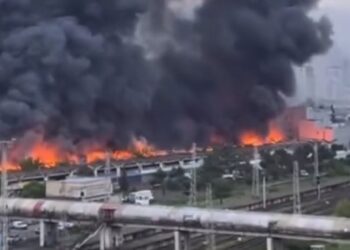 თბილისში, ვაგზლის ბაზრობის ტერიტორიაზე გაჩენილი ხანძარი ლიკვიდირებულია