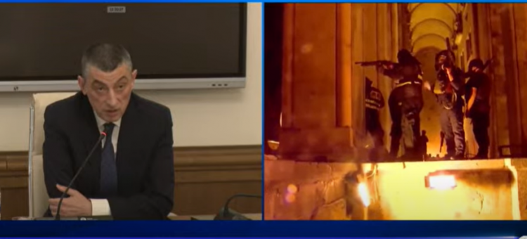 გახარია: სპეცსაშუალებების გამოყენების ბრძანება მე არ გამიცია, ჭავლის, ცრემლმდენი გაზის – კი