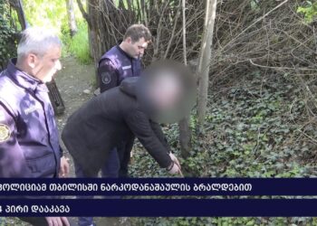 ვიდეო – თბილისში ნარკოდანაშაულის ბრალდებით 4 პირი დააკავეს
