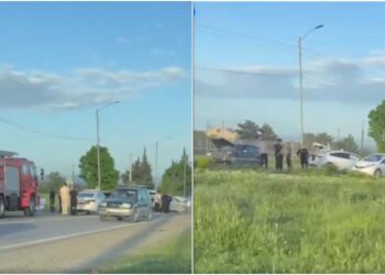 ვიდეო – ავარიის შედეგად სამი ავტომობილი დაიმტვრა