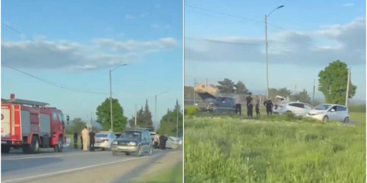 ვიდეო – ავარიის შედეგად სამი ავტომობილი დაიმტვრა