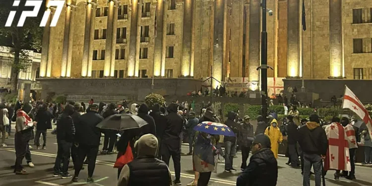 რუსთაველის გამზირზე საპროტესტო აქცია განახლდა