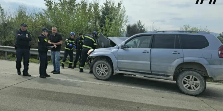 ცენტრალურ საავტომობილო მაგისტრალზე ავტოსაგზაო შემთხვევის შედეგად ერთი ადამიანი დაშავდა