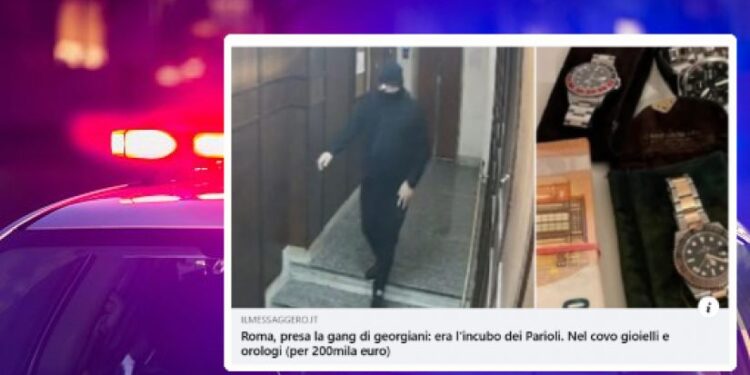 იტალიაში, პოლიციამ ბინების გაქურდვის ბრალდებით ქართველები დააკავა