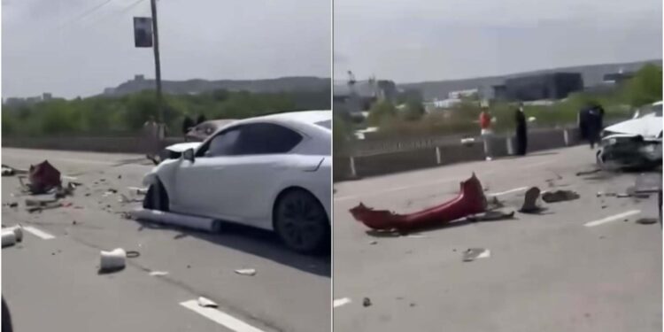 ვიდეო – თბილისში ოთხი ავტომობილი დაიმტვრა