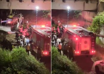 მანქანა მდინარეში გადავარდა – ავტოსაგზაო შემთხვევა მარნეულში