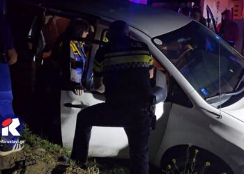 ვიდეო – სავარაუდოდ არაფხიზელ მდგომარეობაში მყოფი პირები ავტომობილით არხში ჩავარდნენ