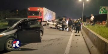 ვიდეო: მსუბუქი ავტომობილი პატრულის ეკიპაჟს დაეჯახა – ავარია რუსთავი-თბილისის ავტობანზე