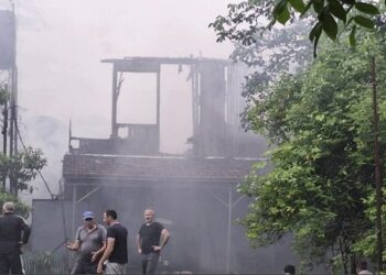 ოზურგეთში, სოფელ შემოქმედში საცხოვრებელი სახლი დაიწვა