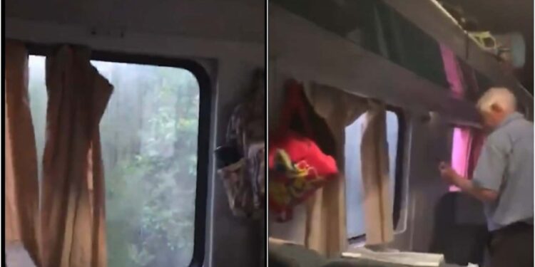 თბილისი-ზუგდიდის მატარებელში ძლიერი დაკვამლიანებაა