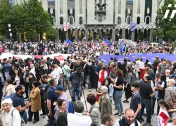 რუსთაველის გამზირზე საპროტესტო აქცია იმართება