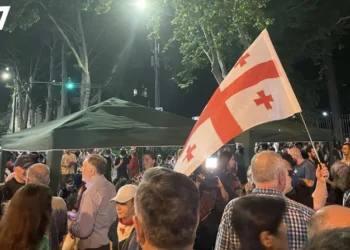 აქციის მონაწილეებმა ჭავჭავაძის გამზირზე, თსუ-სთან 2 კარავი გაშალეს