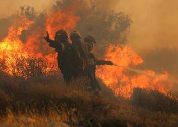 საბერძნეთში ტყის ხანძრებს ებრძვიან