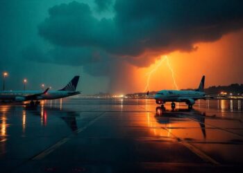 ბუდაპეშტის აეროპორტში ძლიერი ქარიშხლის გამო ფრენები გაუქმდა