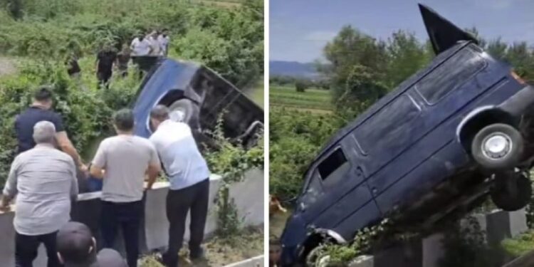 ორი ადამიანი დაშავდაავარიის შედეგად მარნეული-ბოლნისის გზაზე