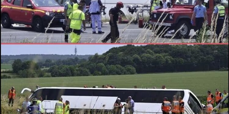 უნგრეთში გადაბრუნდა ავტობუსი, რომლითაც უკრაინელი ბავშვები მგზავრობდნენ