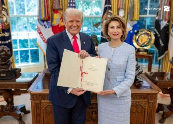 საქართველოს ელჩმა, თამარ ტალიაშვილმა პრეზიდენტ დონალდ ტრამპს თეთრ სახლში რწმუნებათა სიგელები გადასცა