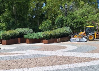 ოზურგეთის ცენტრალური მოედნიდან საყვავილეები ე.წ. ”კუბოები” გააქვთ