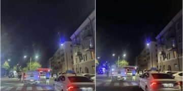 ვიდეო – ოზურგეთში საცხოვრებელ კორპუსში ხანძარია