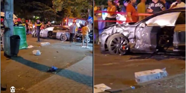 ვიდეო – ცოტა ხნის წინ ავტოსაგზაო შემთხვევა მოხდა თბილისში