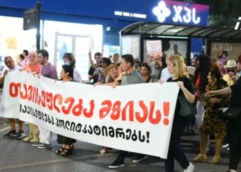 თბილისში მზია ამაღლობელის მხარდასაჭერი მსვლელობა იმართება