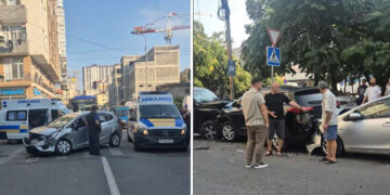 დაიმტვრა 4 ავტომანქანა – ავარია ბათუმში