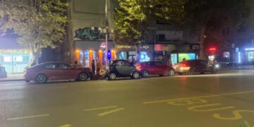 3 ავტომობილი დაიმტვრა ავარიის შედეგად თბილისში