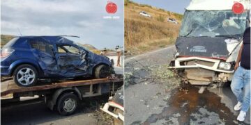 ერთმანეთს მიკროავტობუსი და მსუბუქი ავტომანქანა შეეჯახა – ავარია მეფისქალაქი–კავთისხევის გზაზე